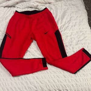 Nike women’s Red and Black Joggers